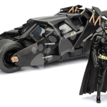Kisautó Batman The Dark Knight Batmobile Jada fém nyitható pilótafülkével és Batman figurával hossza 20,5 cm 1:24 kép