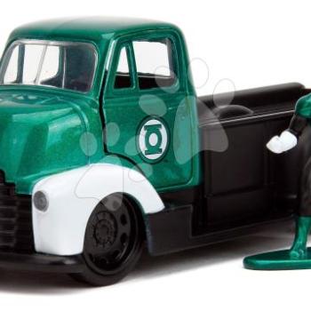 Kisautó Chevy COE 1952 DC Jada fém nyitható ajtókkal és Green Lantern figura hossza 12 cm 1:32 kép