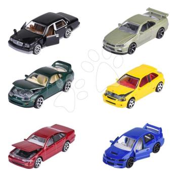 Kisautó Japan Series Premium Cars Majorette fém felfüggesztéssel 7,5 cm hosszú 6 különböző fajta kép