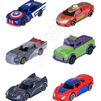 Kisautó Marvel Majorette fém 6 különböző fajta 7 cm hosszú 1:64 kép