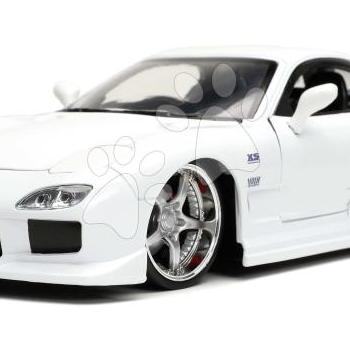 Kisautó Mazda RX-7 Fast & Furious Jada fém nyitható részekkel hossza 20 cm 1:24 kép