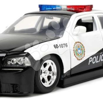 Kisautó rendőrautó Dodge Charger Fast & Furious Jada fém nyitható részekkel hossza 19 cm 1:24 kép