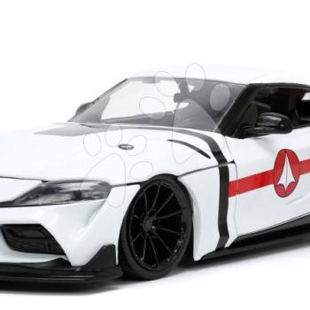 Kisautó Robotech ´20 Toyota Supra Jada fém nyitható részekkel és Rick Hunter akciófigurával hossza 20 cm 1:24 kép