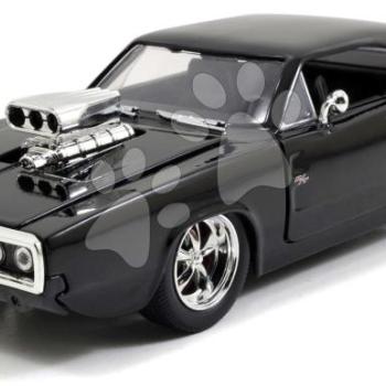 Kisautó távirányítós RC 970 Dodge Charger Fast & Furious Jada fekete hossza 18 cm 1:24 kép