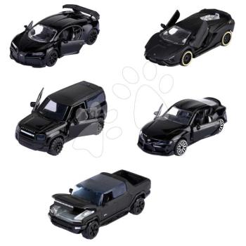 Kisautók Black Edition Giftpack Majorette fém 5 fajta a szettben ajándékcsomagolásban 7,5 cm hosszú 1:64 kép