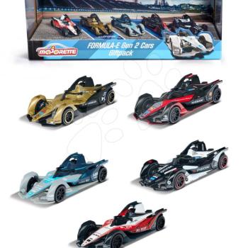 Kisautók Formula E Gen 2 Cars Majorette fémből és gumikerekekkel 7,5 cm hosszú szett 5 fajta ajándékcsomagolásban kép
