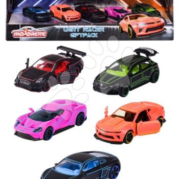 Kisautók Light Racer 5 Pieces Giftpack Majorette fém 7,5 cm hosszú 5 fajta ajándékcsomagolásban kép