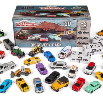 Kisautók Street Cars Discovery Pack Majorette 7,5 cm hosszú 30 fajta + 3 ingyen kép