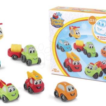 Kisautók Vroom Planet Collector Box Smoby 7 drb munkás és személyautó 12 hó-tól kép