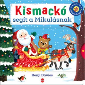 Kismackó segít a Mikulásnak kép