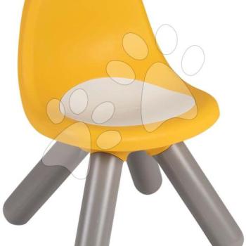 Kisszék gyerekeknek Kid Chair Yellow Smoby sárga UV szűrővel 50 kg teherbírással 27 cm magassággal 18 hó-tól kép