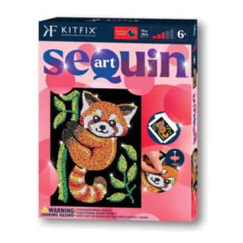 KitFix Sequin Art Red - Vörös panda kép