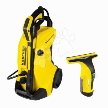 Kocsi magasnyomású tisztítóval Karcher High Pressure Trolley K4 Smoby vízcsatlakozással elektronikus ablaktisztítóval kép