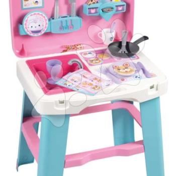 Konyha kofferben Gabby Kitchen Smoby hordozható 16 kiegészítővel és kártyák receptekkel kép