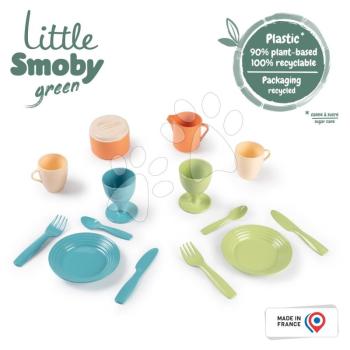 Konyhai edény készlet cukornádból Bio Sugar Cane Kitchen Set Little Smoby 14 részes Green 100% újrahasznosítható 18 hó-tól kép