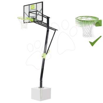 Kosárlabda konstrukció palánkkal és flexibilis kosárral Galaxy Inground Basketball Exit Toys acél talajba rögzíthető magasságilag állítható kép