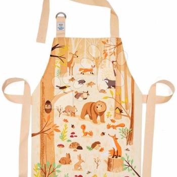 Kötény gyerekeknek erdei állatok Forest Friends Apron ThreadBear védőfelülettel 3-6 év kép