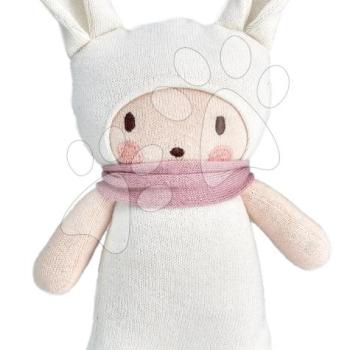 Kötött játékbaba rózsaszín Baby Baba Knitted Doll Threadbear 24 cm puha pamutból ajándékcsomagolásban 0 hó-tól kép