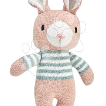 Kötött nyuszkó Finbar Hare Knitted Baby Doll Threadbear 18 cm puha lágy pamutból ajándékcímkével 0 hó-tól kép
