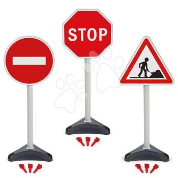 Közlekedési táblák játszótérre Traffic Signs Écoiffier 3 fajta 65 cm 18 hó-tól kép
