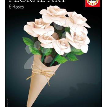 Kreatív alkotás Fehér rózsák Floral Art White Roses Educa állítsd össze saját csokrodat 14 évtől kép
