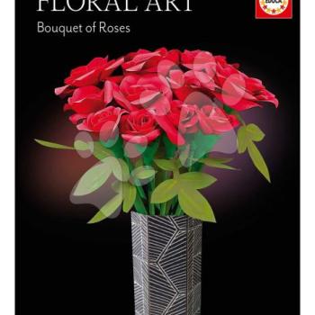 Kreatív alkotás rózsa Floral Art Bouquet of Roses Educa állítsd össze saját csokrodat 8 évtől kép