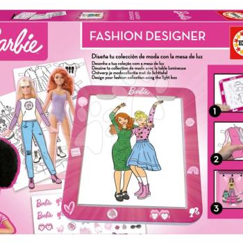 Kreatív alkotás táblagéppel Fashion Designer Barbie Educa Tervezd meg a babák divatkollekcióját 4 modell 5 évtől kép