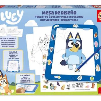 Kreatív alkotás táblagéppel Light Table Bluey Educa Rajzold le és színezd ki a kutyusodat 5 évtől EDU20005 kép