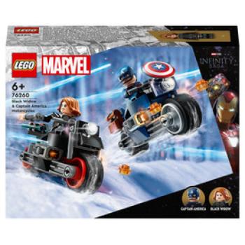 LEGO 76260 Super Heroes Fekete Özvegy és Amerika Kapitány motorkerékpárok kép