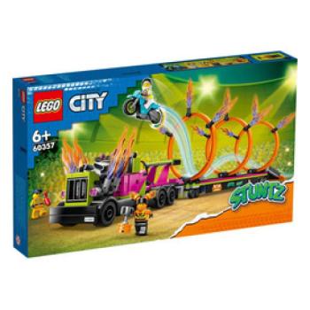 LEGO City 60357 Kaszkadőr járgány és tűzgyűrű kihívás kép