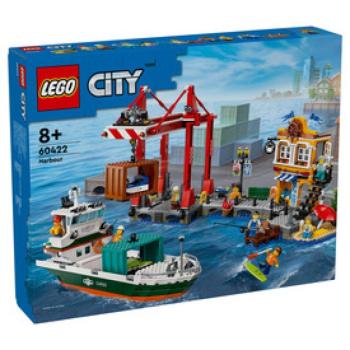 LEGO City 60422 Tengerparti kikötő teherszállító hajóval kép