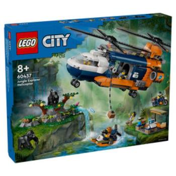 LEGO City 60437 Dzsungelkutató helikopter a bázison kép