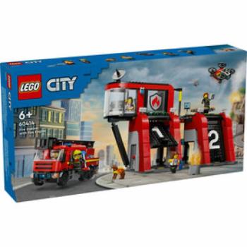 LEGO City Fire 60414 Tűzoltóállomás és tűzoltóautó kép