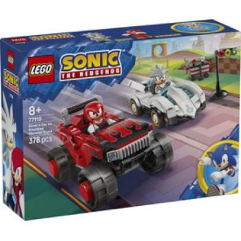 LEGO Sonic 77118 Silver autója knuckles monster truckja ellen kép
