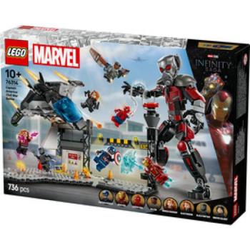 LEGO Super Heroes Marvel 76314 Amerika kapitány: polgárháború csatajelenet kép
