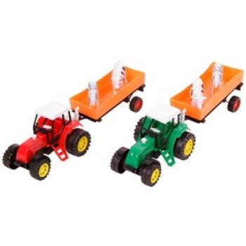 Lendkerekes traktor állatszállító utánfutóval - 30 cm kép