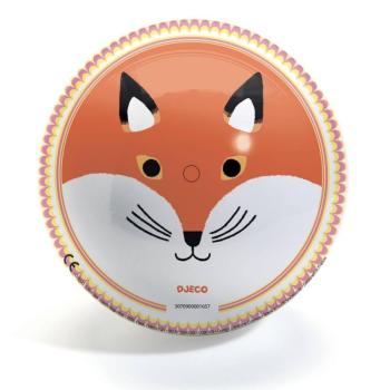 Macis rókás gumilabda 22 cm - Bear &amp; Fox Ball - Djeco kép