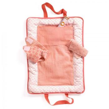 Madárkás baba pelenkánkázó táska - Pomea baba kiegészítő - Changing bag Pink Peak - DJ07850 kép