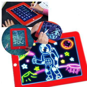 Magic Sketchpad készségfejlesztő, színes, világítós rajztábla, üzenőtábla gyerekeknek (BBV) (BBJ) kép