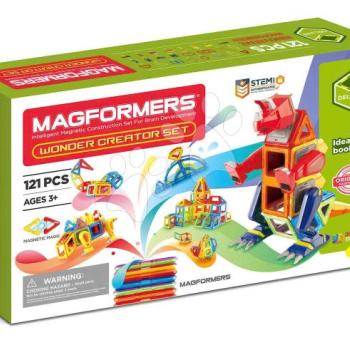 Mágneses építőjáték Dínók és lények Wonder Creator Set Deluxe Magformers 121 részes kép