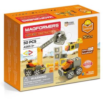 Mágneses építőjáték Építőjárművek Amazing Construction Set Magformers 50 részes kép