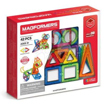Mágneses építőjáték Haladó Basic 3D Magformers 42 részes kép
