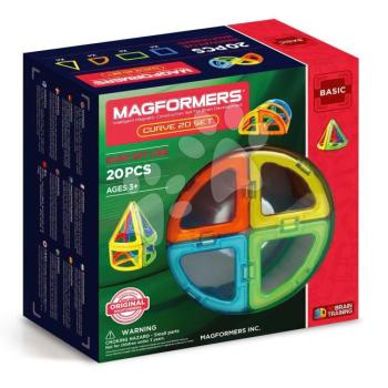 Mágneses építőjáték Ívek Curve Set Basic Magformers 20 részes kép