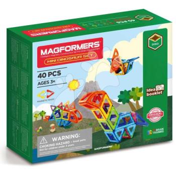 Mágneses építőjáték Mini Dinosaur Set Magformers 40 részes kép