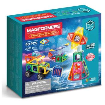 Mágneses építőjáték Mystery Spin Set Creator Magformers forgatható elemmel 40 részes kép