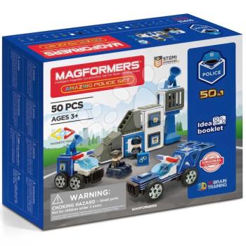 Mágneses építőjáték Rendőrség Amazing Police Set Magformers 50 részes kép