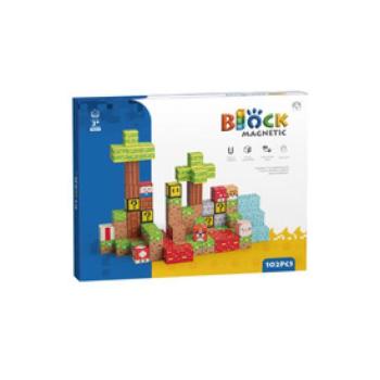 Mágneses építőkockák - erdő 102 db /cs kép