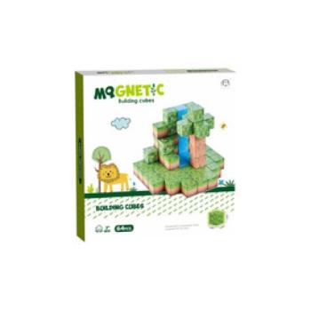 Mágneses építőkockák - szafari 64 db /cs kép