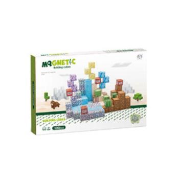 Mágneses építőkockák - zöld város 100 db /cs kép