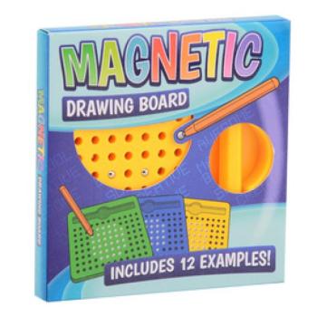 Mágneses rajztábla, 11 cm, 3 féle kép